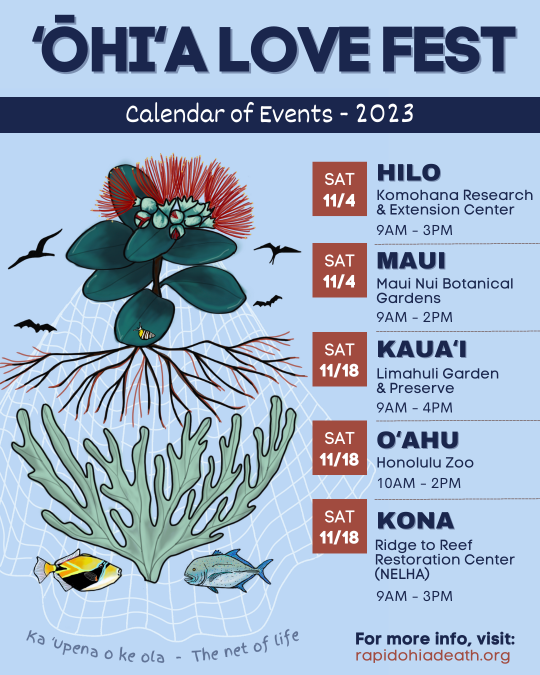 ʻŌhiʻa Love Fest all event flyer